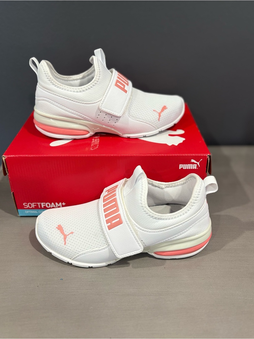 Puma Kids White Sneakers